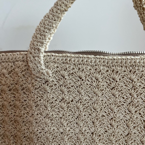 Vintage 60s Unbranded Crochet Knit Small Bag and Pouch - Picture 3 of 10